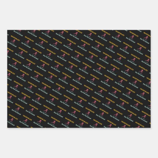 Trotzdem blieb sie die weibliche Kandidatin Geschenkpapier Set (Vorderseite 3)