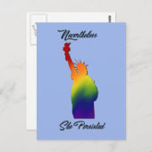 Trotzdem hat sie weiterhin Protest gegen LGBT-Post Postkarte (Vorne/Hinten)