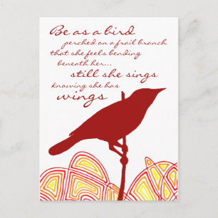 Trotzdem singt sie postkarte