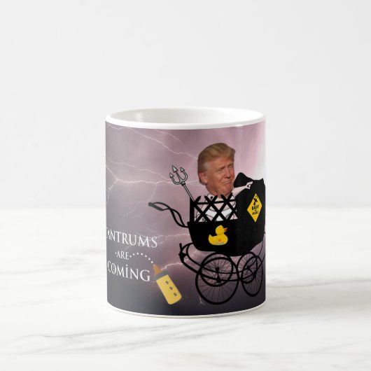 Trotzen kommen / Anti Trump, Kaffeetasse (Mittel)