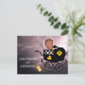 Trotzen kommen / Anti Trump, Postkarte (Stehend Vorderseite)