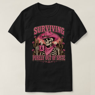Trotziger Überlebender Western-Skelett T-Shirt