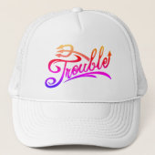 Trouble Hat Truckerkappe (Vorderseite)