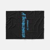 Trouble Maker Apparently I'm A Troublemaker Funny Fleecedecke (Vorderseite (Horizontal))