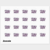 Trouble Maker-Aufkleber Runder Aufkleber (Blatt)