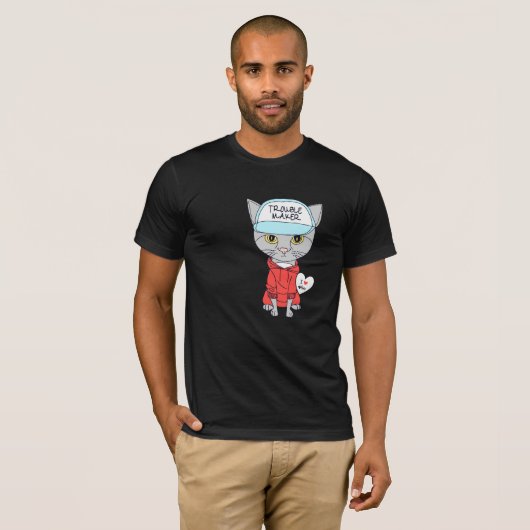 trouble maker catlover  T-Shirt (Vorne ganz)
