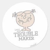 Trouble Maker Runder Aufkleber (Vorderseite)