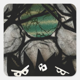 Trouble Quadratischer Aufkleber