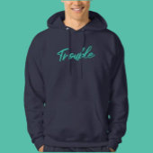 Trouble Script Hoodie – Cozy With A Kick