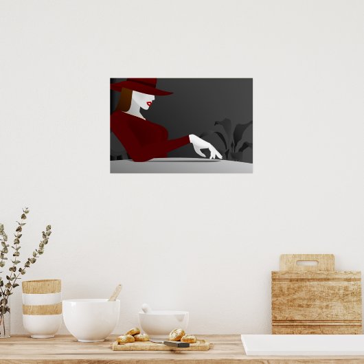 Trouble wartet auf mich poster (Küche)