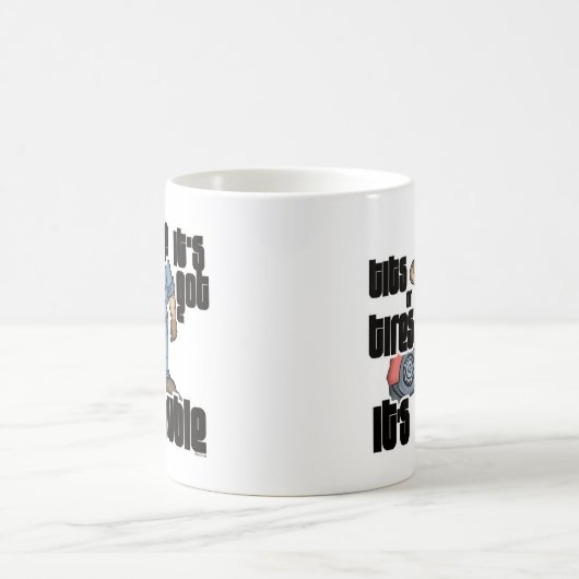 Troubled Mechanic Funny Mechanic Kaffeetasse (Mittel)