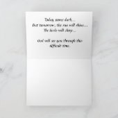 Troubled Times Grußkarte Karte (Innenseite)