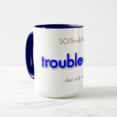 troubledad! tasse (Vorderseite Links)