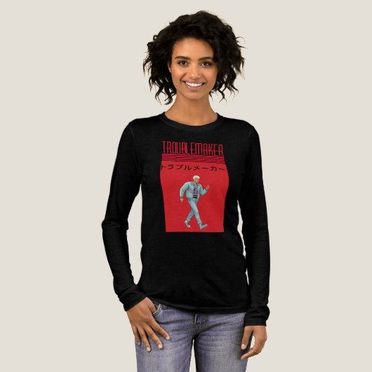 Troublemaker  Tri-Blend shirt (Volle Vorderseite)