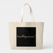 troubleprincess! large tote bag jumbo stoffbeutel (Rückseite)