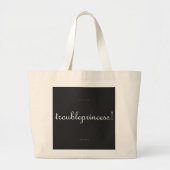troubleprincess! large tote bag jumbo stoffbeutel (Vorne)