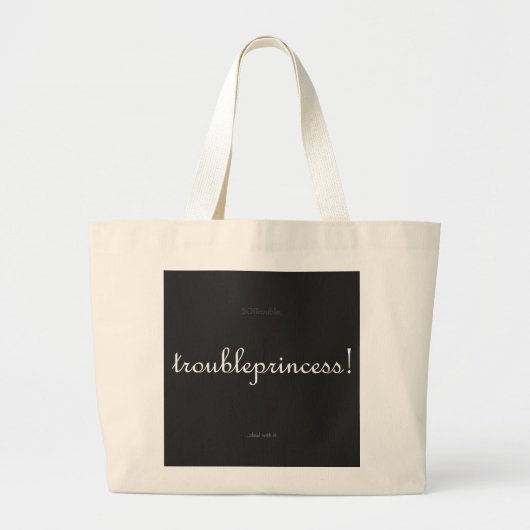 troubleprincess! large tote bag jumbo stoffbeutel (Vorne)