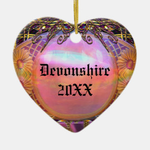 Trouessart Merry Monogram Keramik Ornament