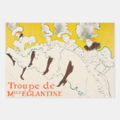 Troupe de Mademoiselle Eglantine, Toulouse Lautrec Geschenkpapier Set (Vorderseite 3)
