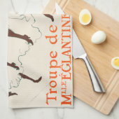 Troupe de Mademoiselle Eglantine, Toulouse Lautrec Geschirrtuch (Viertel Falte)