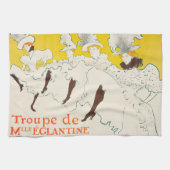 Troupe de Mademoiselle Eglantine, Toulouse Lautrec Geschirrtuch (Horizontal)