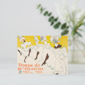 Troupe de Mademoiselle Eglantine, Toulouse Lautrec Postkarte (Stehend Vorderseite)