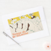 Troupe de Mademoiselle Eglantine, Toulouse Lautrec Rechteckiger Aufkleber (Umschlag)