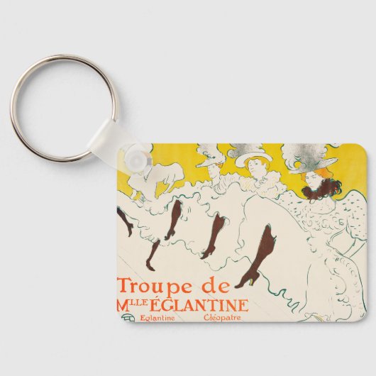 Troupe de Mademoiselle Eglantine, Toulouse Lautrec Schlüsselanhänger (Rückseite)