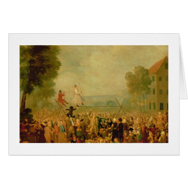 Troupe der Schauspieler darstellend auf einem (Vorderseite (Horizontal))