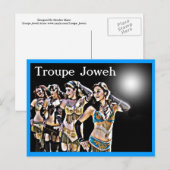 Troupe Joweh Dancers Postkarte (Vorne/Hinten)