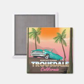 Trousdale Beverly Hügel California Magnet (Vorderseite/Rückseite)