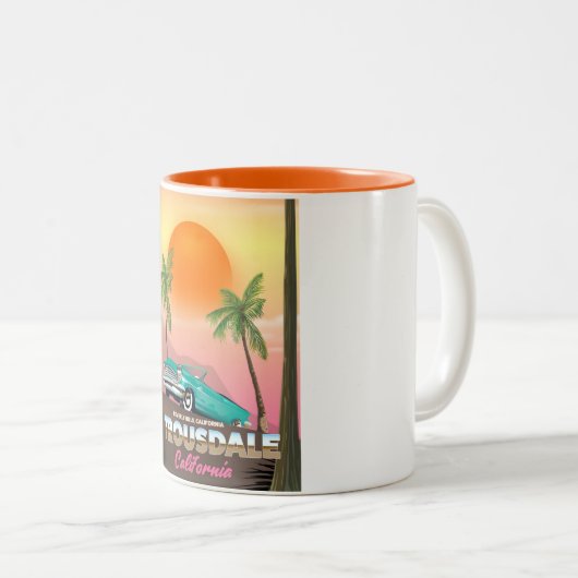 Trousdale Beverly Hügel California Zweifarbige Tasse (VorderseiteRechts)