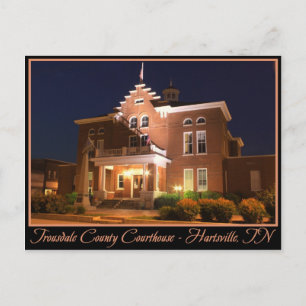 Trousdale Landkreis Courthouse - Hartsville, TN Postkarte