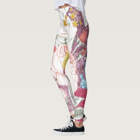 trousers with modern floral pattern leggings (Links)