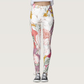 trousers with modern floral pattern leggings (Vorderseite)