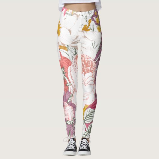 trousers with modern floral pattern leggings (Vorderseite)