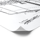 Trout Basket 1921 Weißbuch zum Thema Patentkunst Poster (Ecke)