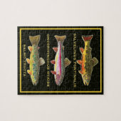Trout - Brown, Rainbow, Brook Puzzle (Horizontal)