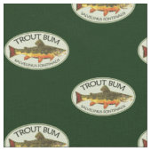 TROUT BUM Fly-Fischer Stoff (Nahaufnahme)