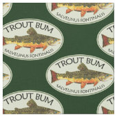 TROUT BUM Fly Fisherman Stoff (Nahaufnahme)