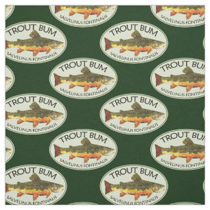 TROUT BUM Fly Fisherman Stoff