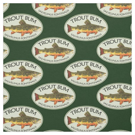 TROUT BUM Fly Fisherman Stoff (Muster)