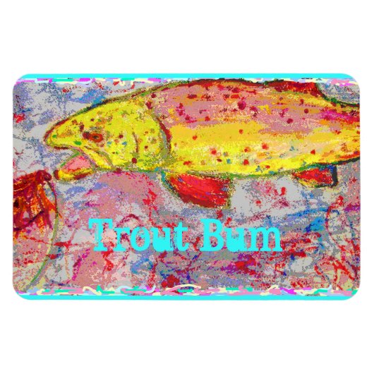 Trout Bum Magnet (Horizontal)