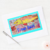 Trout Bum Rechteckiger Aufkleber (Umschlag)