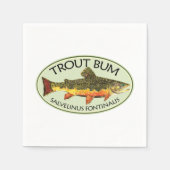 Trout Bum Serviette (Vorderseite)
