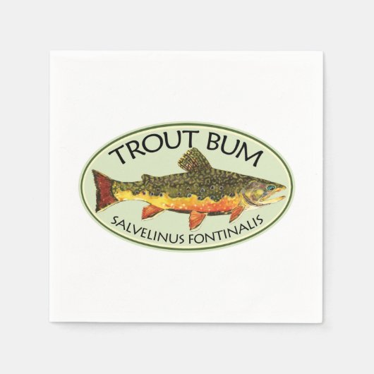 Trout Bum Serviette (Vorderseite)