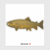 Trout Cut-out Sticker (Blatt)