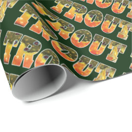Trout Fan? Angler? Ichthyologe?Bachforelle Geschenkpapier