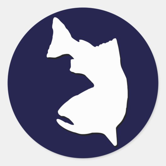 TROUT FISCHEREIFAHRZEUG GRAFIK RUNDER AUFKLEBER (Vorderseite)