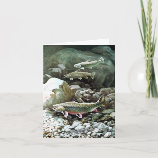 Trout Fish Note Card Karte (Vorderseite)